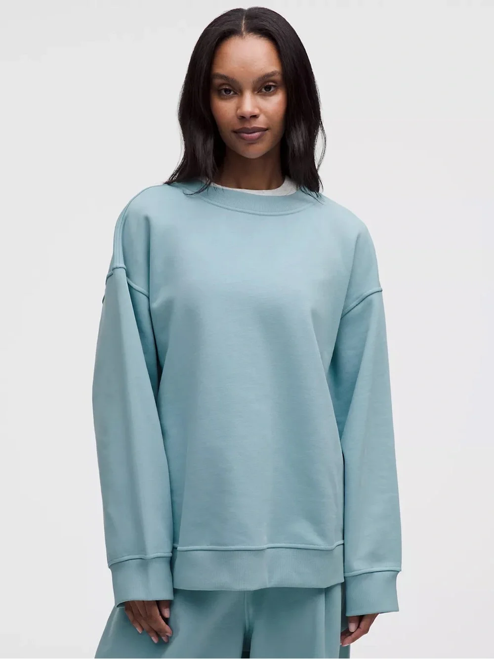 Lululemon French Terry Oversized Crew - Seafoam